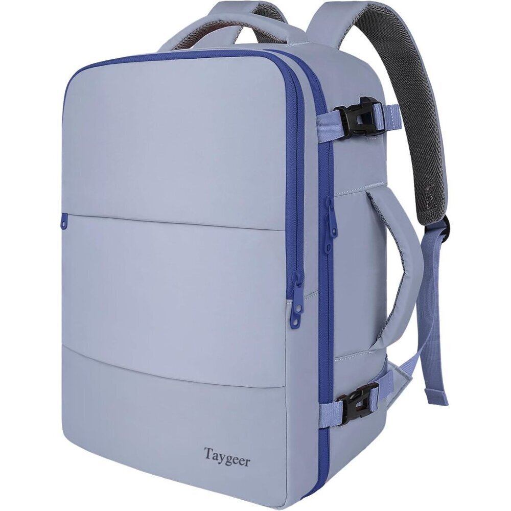 Travel Quartz Blue  Backpack for Women Carry On Laptop Bag USB Port TSA Pouch
